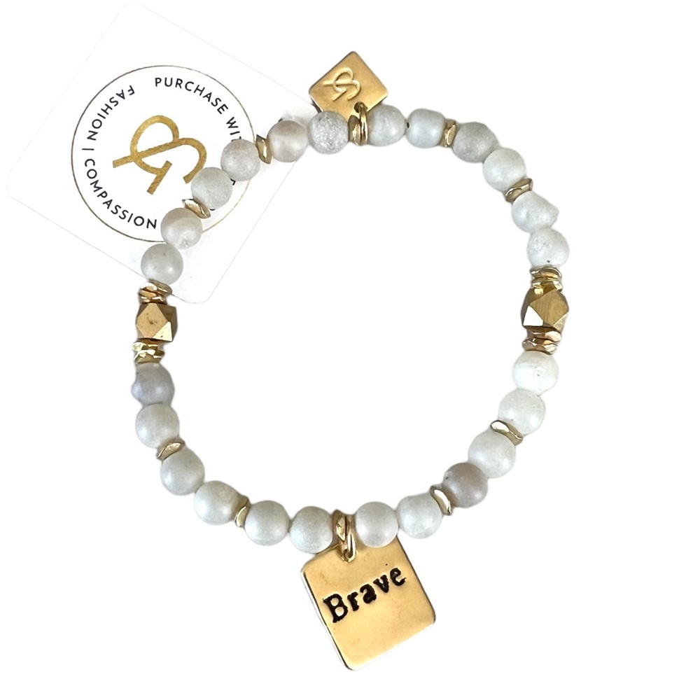 Braveworks Paige Bracelet ghana glass beads
